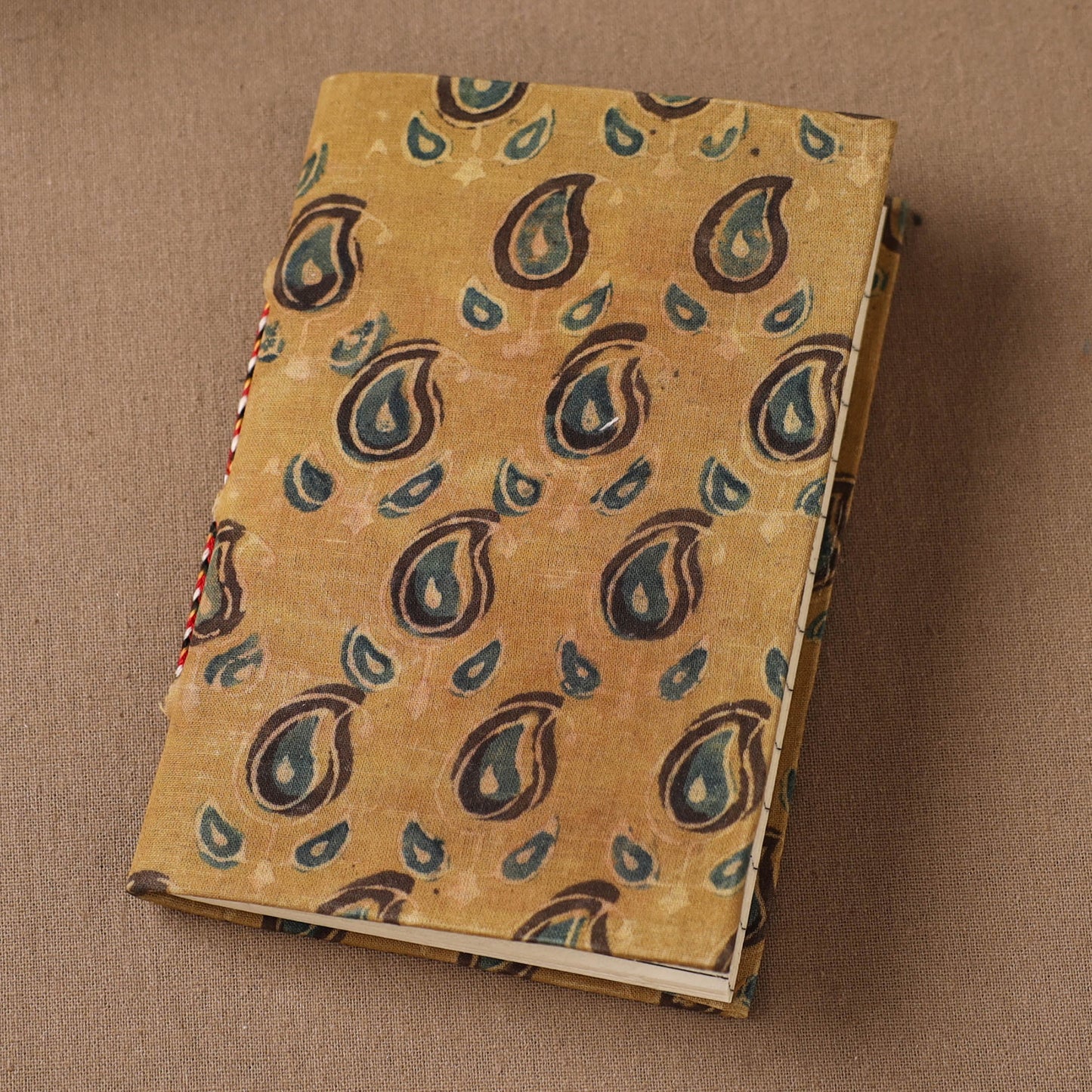 Handmade Paper Notebook in Ajrakh Cover (5 x 3.5 in) 15