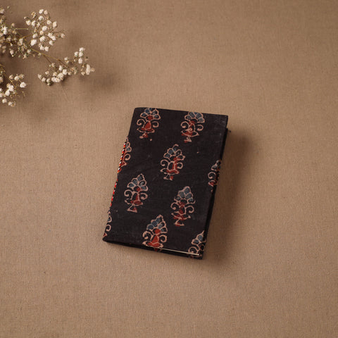 Black - Handmade Paper Notebook in Ajrakh Cover (5 x 3.5 in) 16