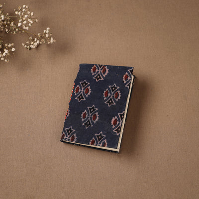 Handmade Paper Notebook in Ajrakh Cover (5 x 3.5 in) 17
