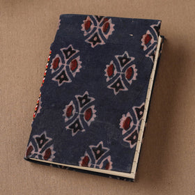 Handmade Paper Notebook in Ajrakh Cover (5 x 3.5 in) 17