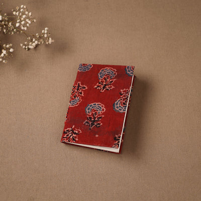 Handmade Paper Notebook in Ajrakh Cover (5 x 3.5 in) 18