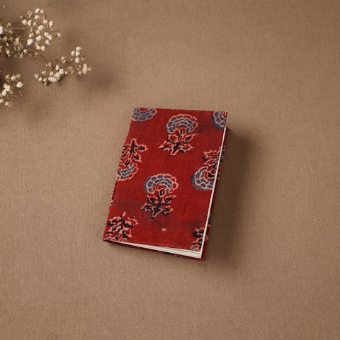 Red - Handmade Paper Notebook in Ajrakh Cover (5 x 3.5 in) 18