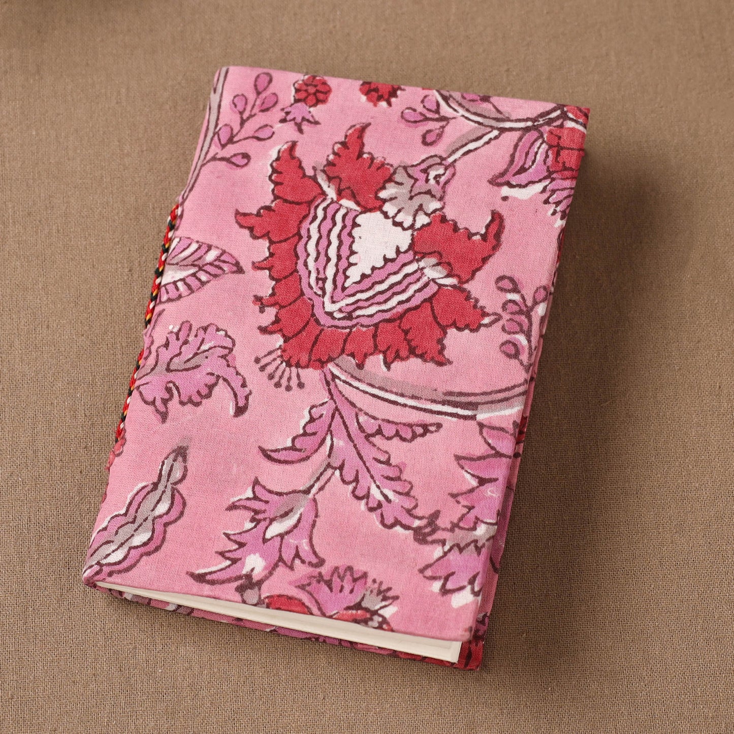 Handmade Paper Notebook in Floral Cover (5 x 3.5 in) 85