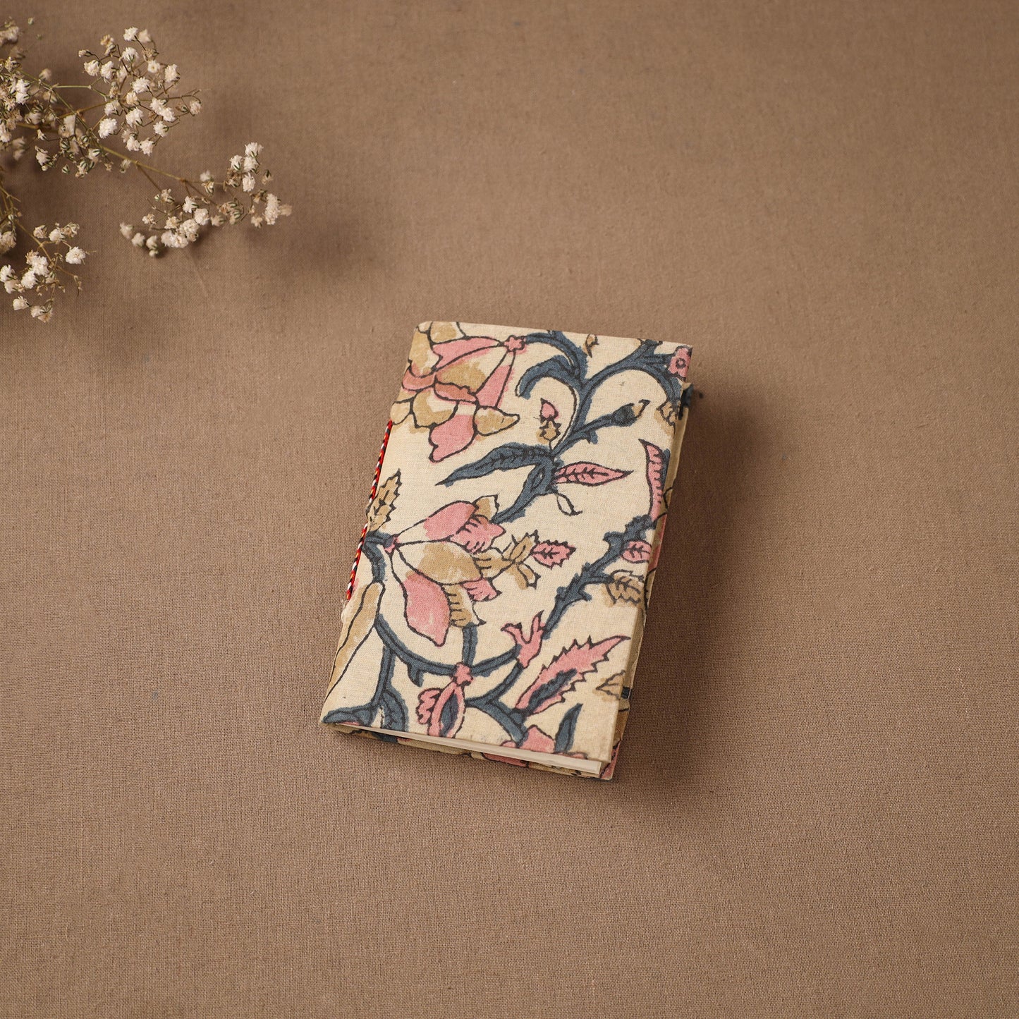Handmade Paper Notebook in Floral Cover (5 x 3.5 in) 87