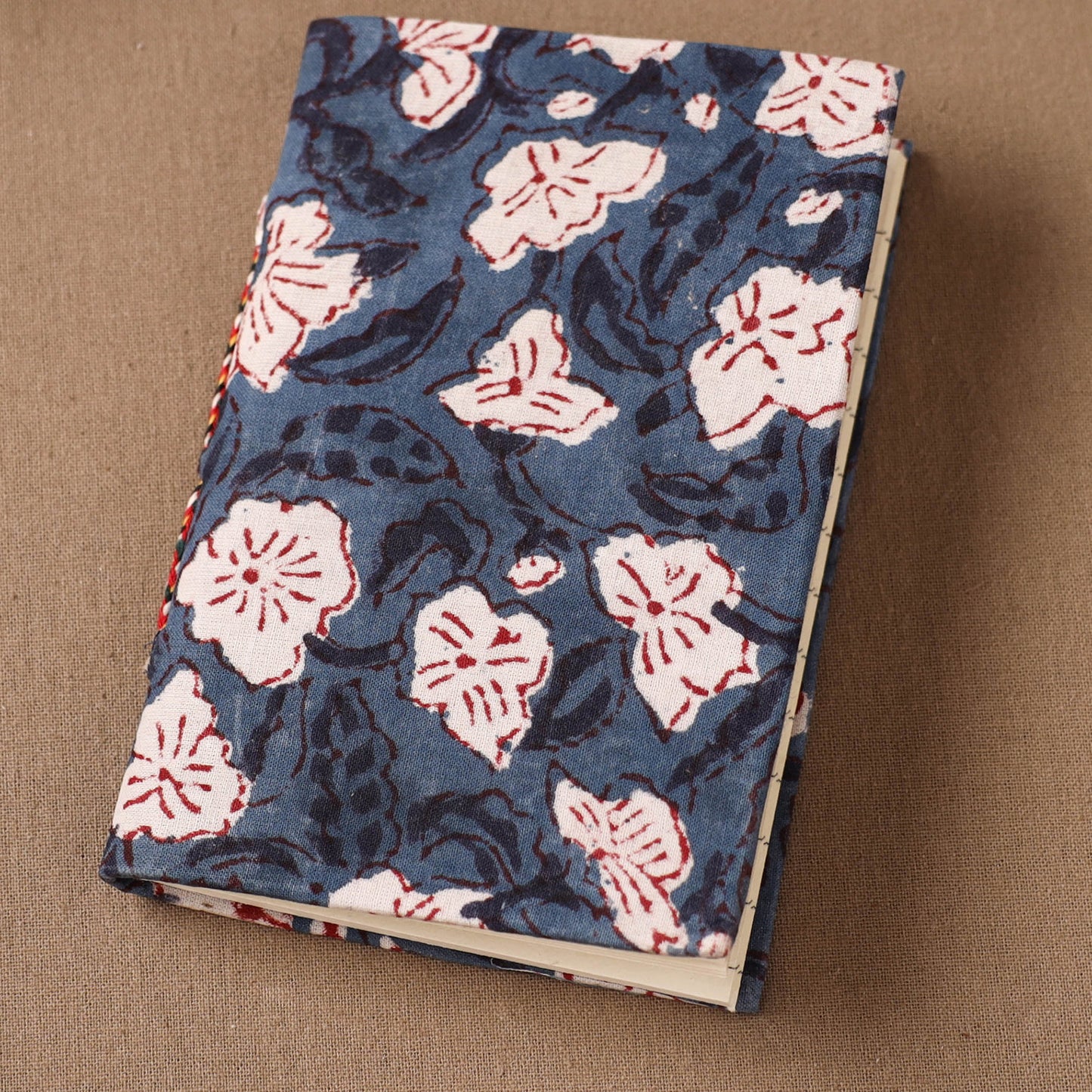 Handmade Paper Notebook in Floral Cover (5 x 3.5 in) 90
