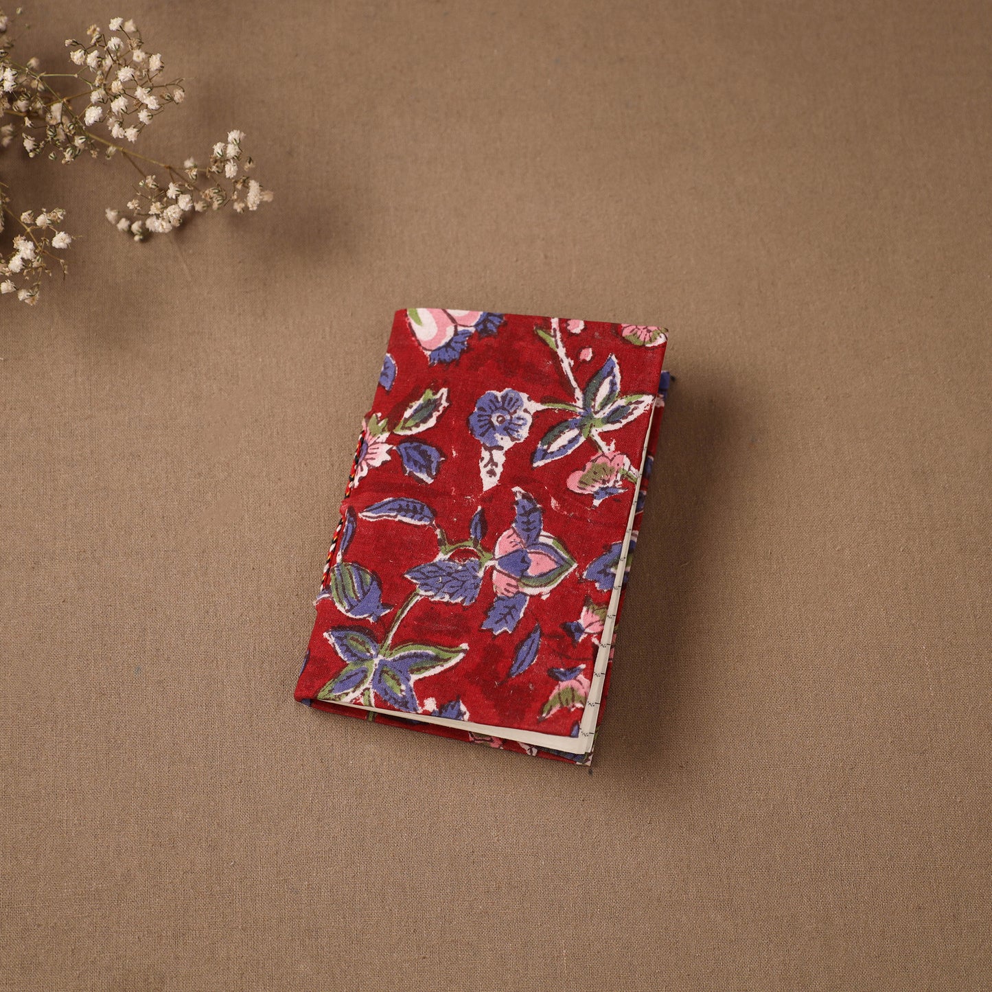 Handmade Paper Notebook in Floral Cover (5 x 3.5 in) 91