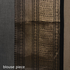 Grey - kandangi buti chettinad cotton saree with border 04