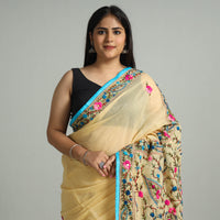 Phulkari Embroidery Saree