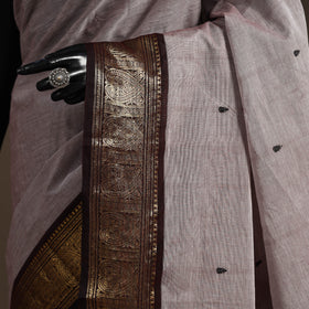 Brown - kandangi buti chettinad cotton saree with border 05