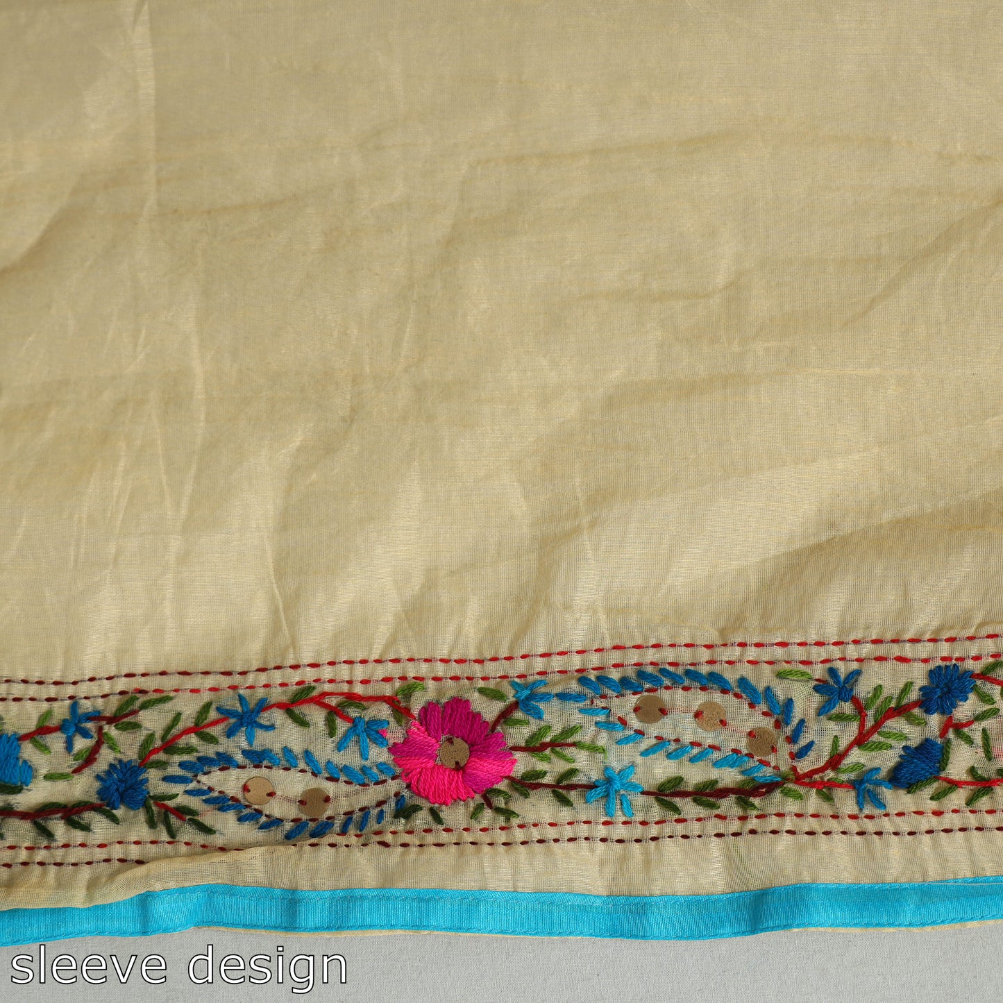 Phulkari Embroidery Saree