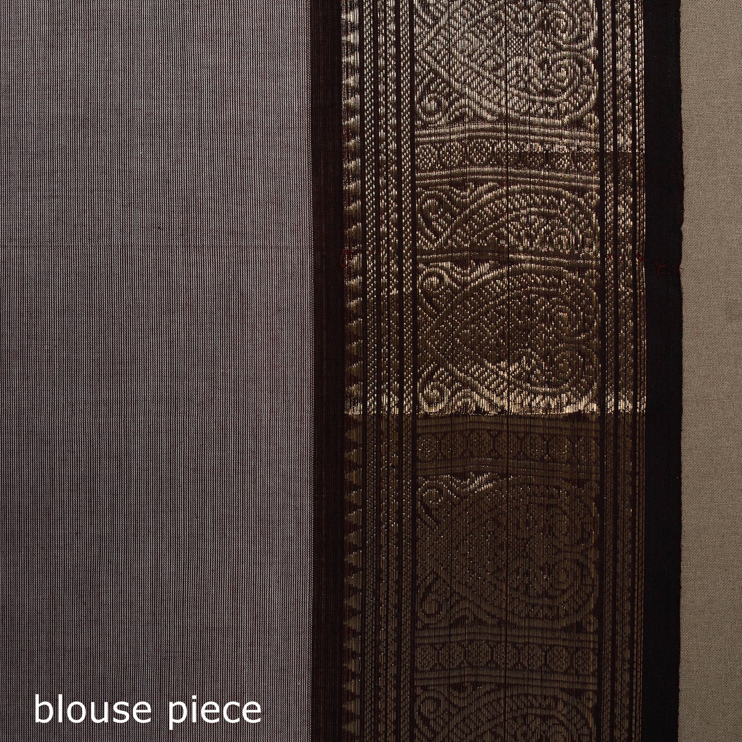 Brown - kandangi buti chettinad cotton saree with border 05