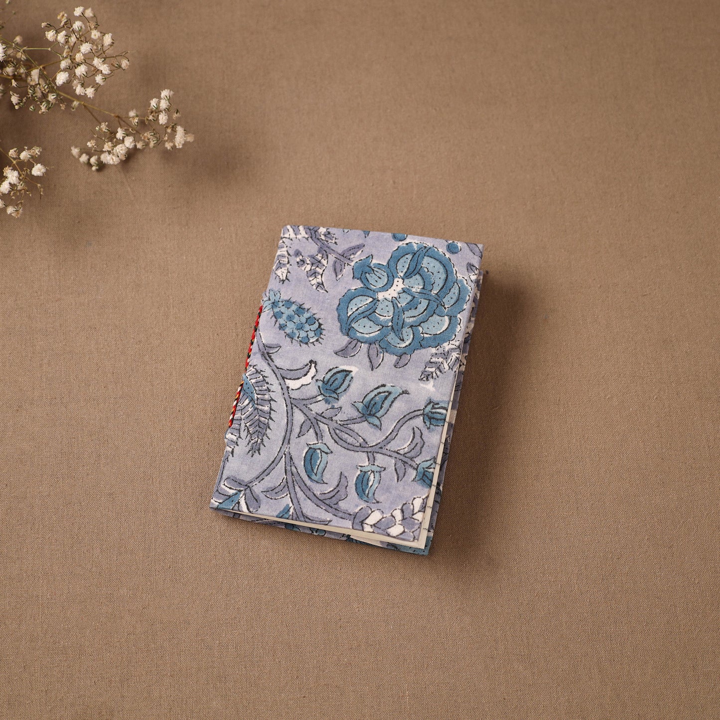 Handmade Paper Notebook in Floral Cover (5 x 3.5 in) 99