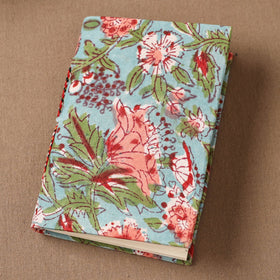 Handmade Paper Notebook in Floral Cover (5 x 3.5 in) 100