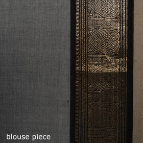 Grey - kandangi buti chettinad cotton saree with border 06