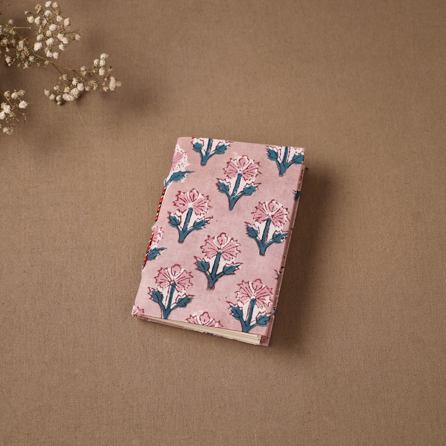 Handmade Paper Notebook in Floral Cover (5 x 3.5 in) 105