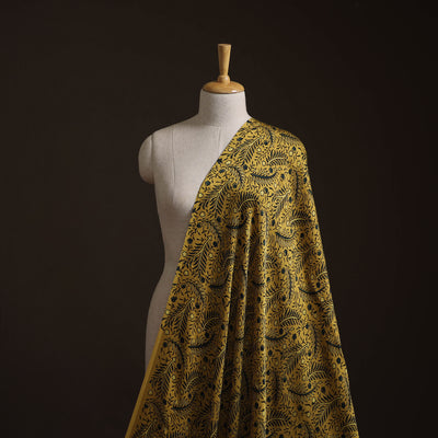 Ajrakh Hand Block Print Natural Dyed Modal Silk Fabric 70