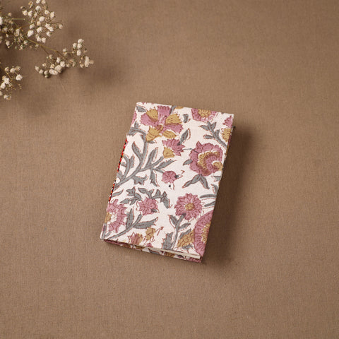 Handmade Paper Notebook in Floral Cover (5 x 3.5 in) 107
