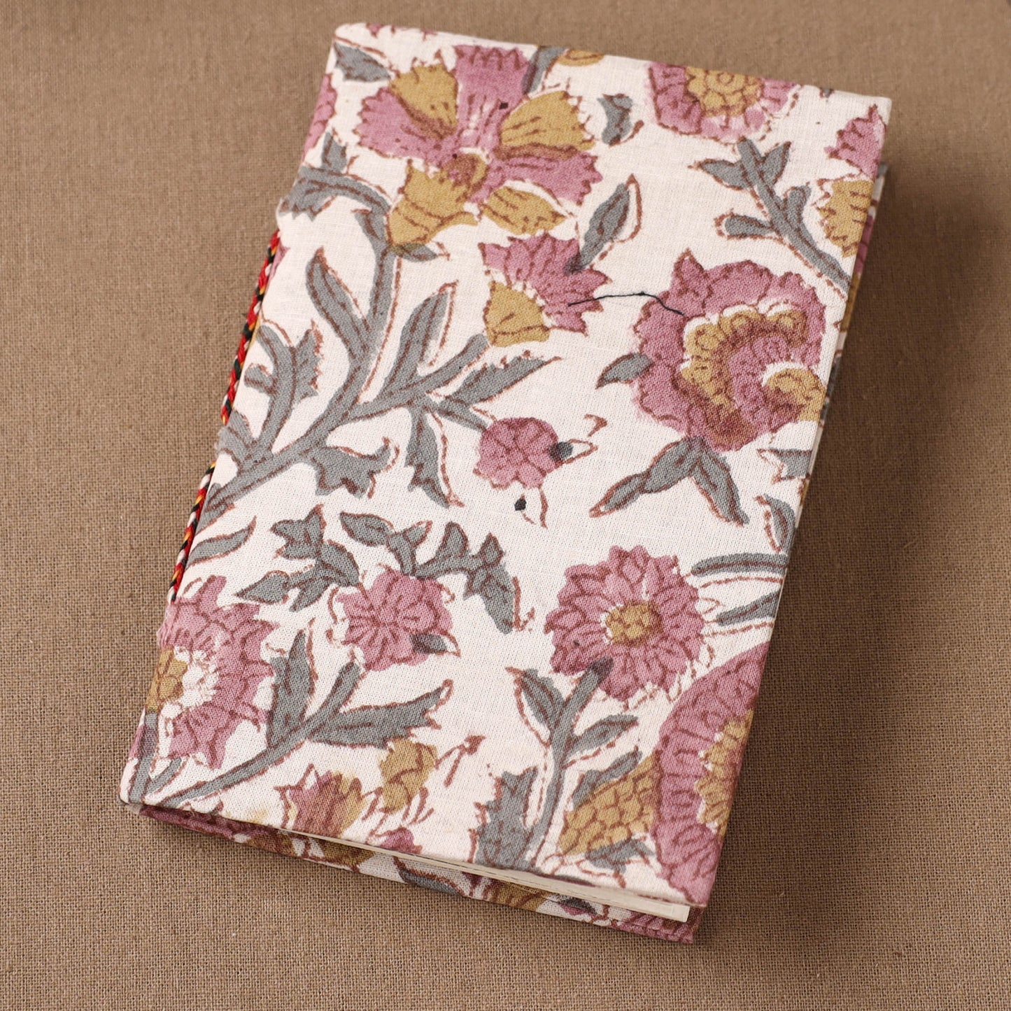 Handmade Paper Notebook in Floral Cover (5 x 3.5 in) 107