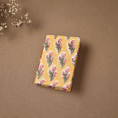 Handmade Paper Notebook in Floral Cover (5 x 3.5 in) 108
