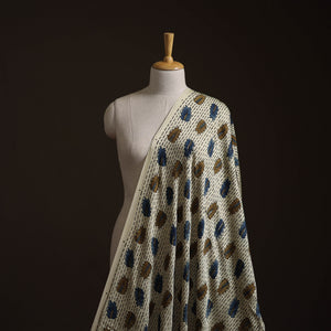 Ajrakh Hand Block Print Natural Dyed Modal Silk Fabric 74