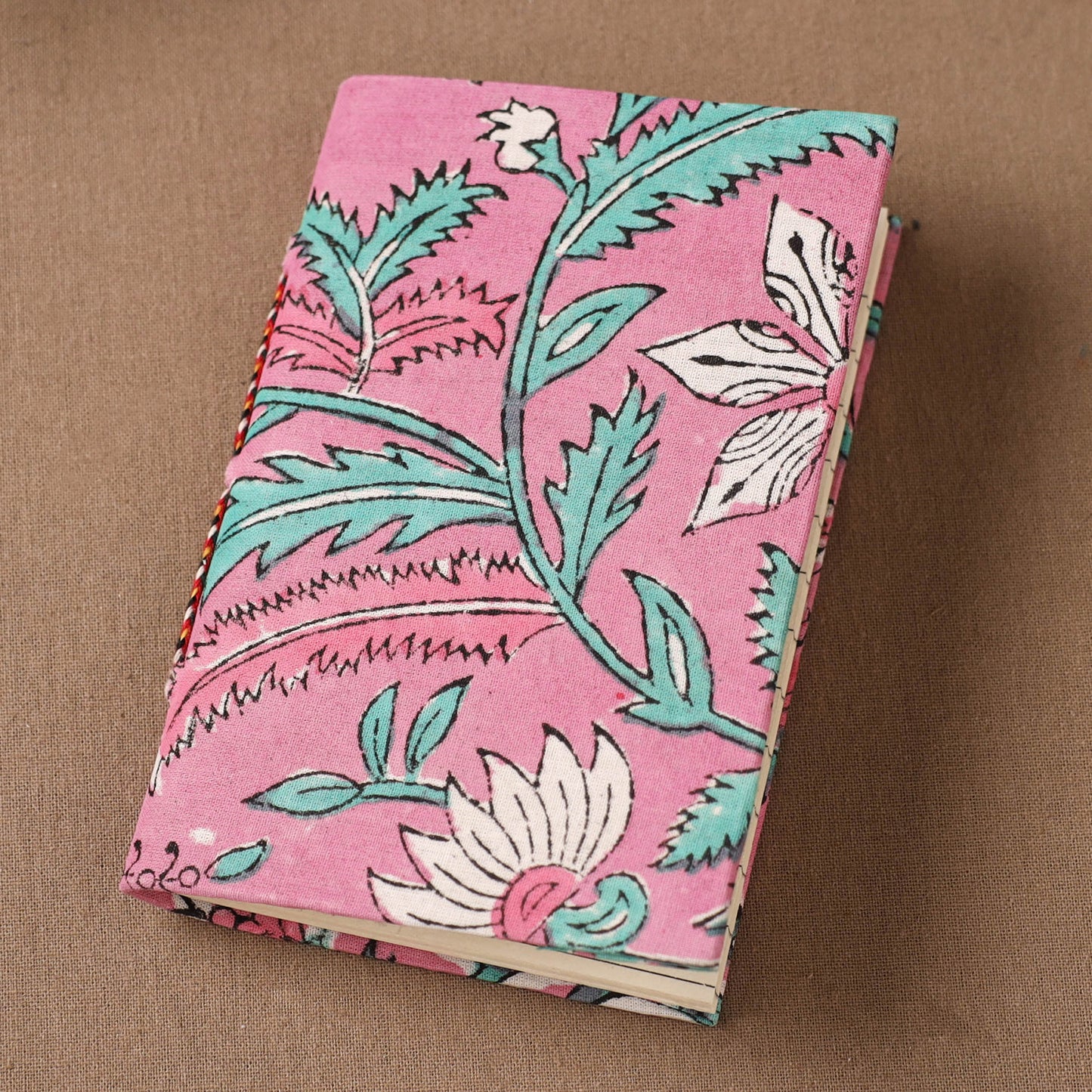 Handmade Paper Notebook in Floral Cover (5 x 3.5 in) 110