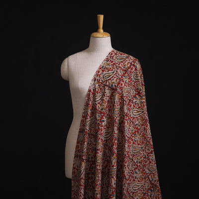 Pedana Hand Block Kalamkari Print Natural Dyed Cotton Fabric 07