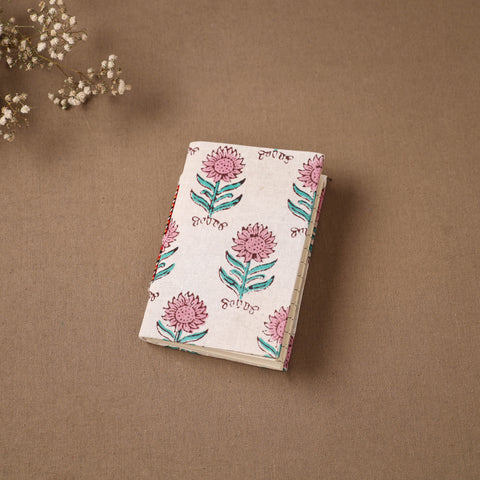 Handmade Paper Notebook in Floral Cover (5 x 3.5 in) 112
