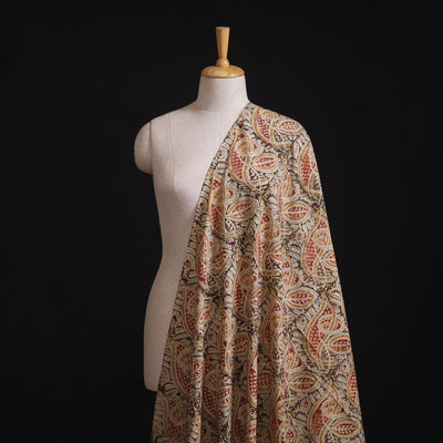 Pedana Hand Block Kalamkari Print Natural Dyed Cotton Fabric 08