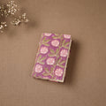 Purple - Handmade Paper Notebook in Floral Cover (5 x 3.5 in) 113