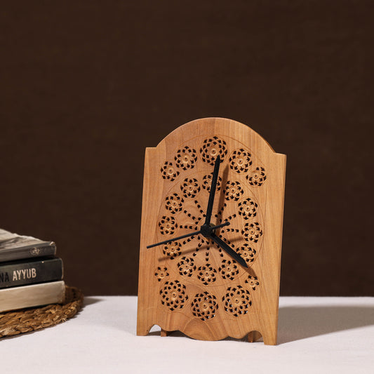 hand carved wall clock