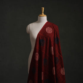 Hakoba Hand Block Ajrakh Print Natural Dyed Cotton Fabric 08