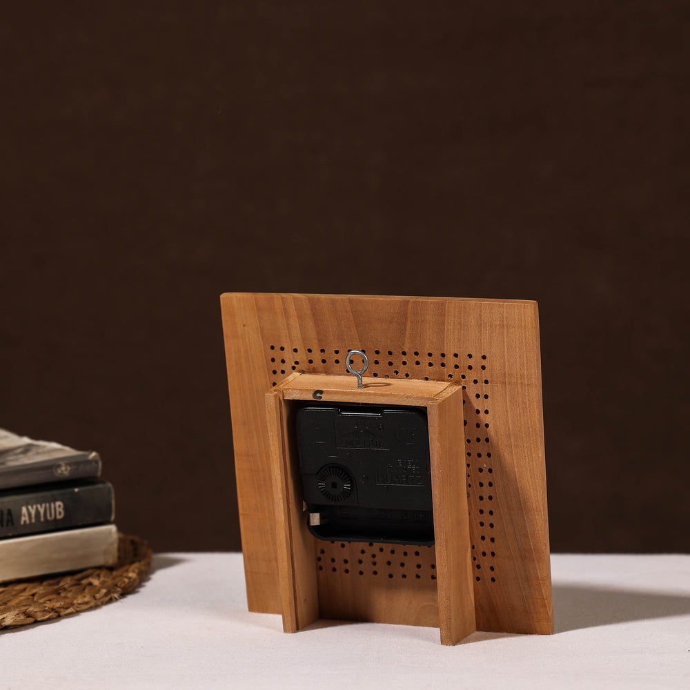 hand carved wall clock