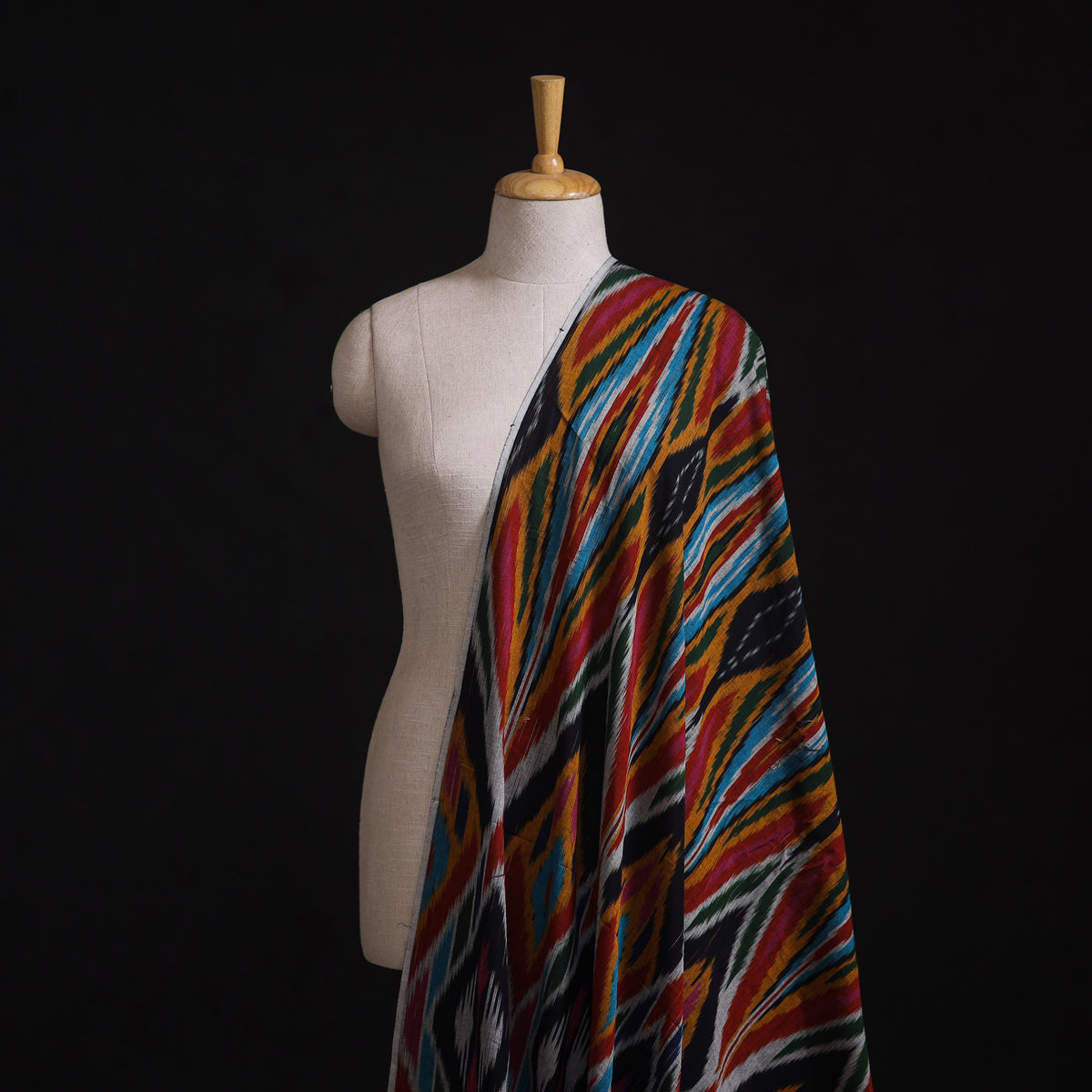 Pochampally Central Asian Ikat Pure Cotton Fabric 02