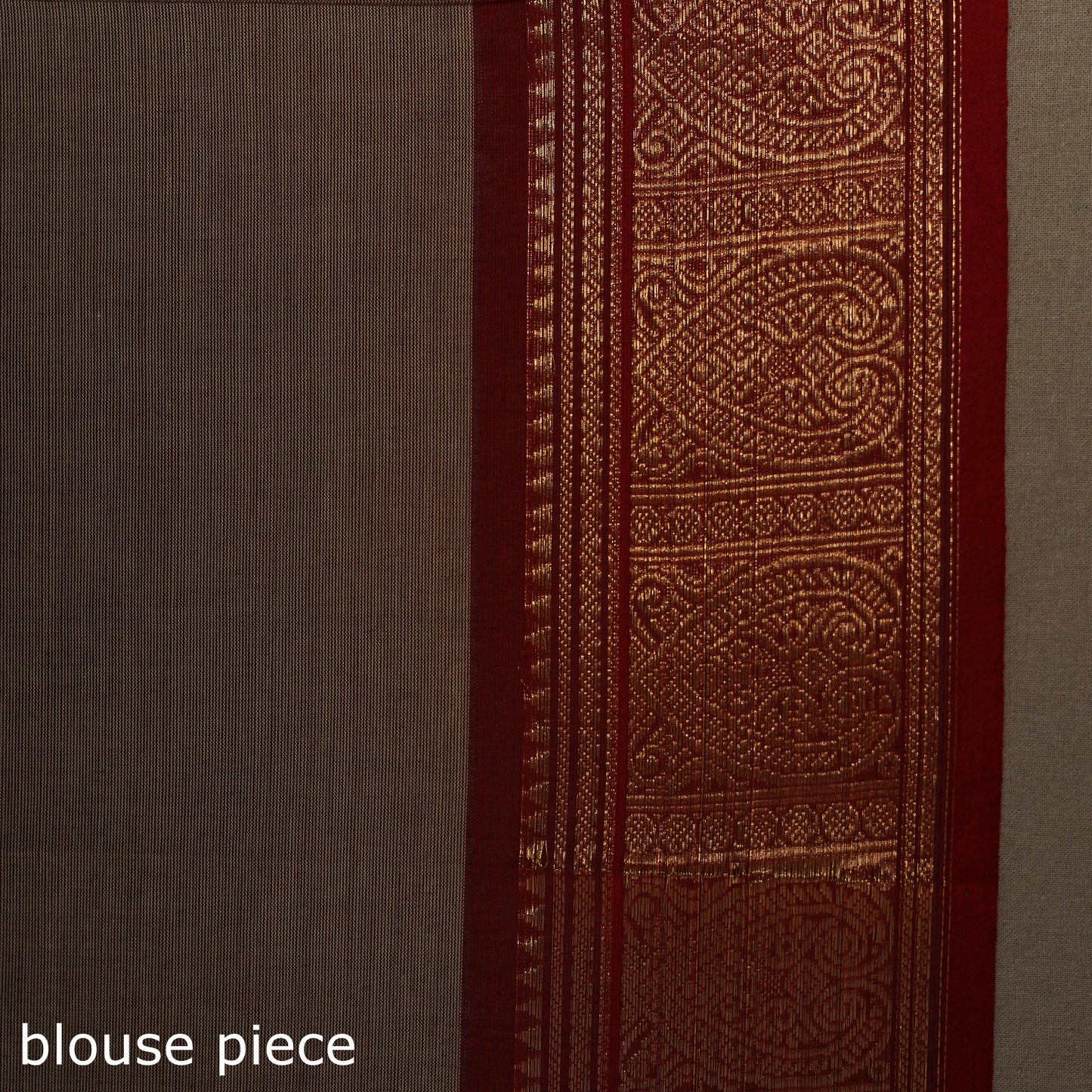 Brown - kandangi buti chettinad cotton saree with border 12