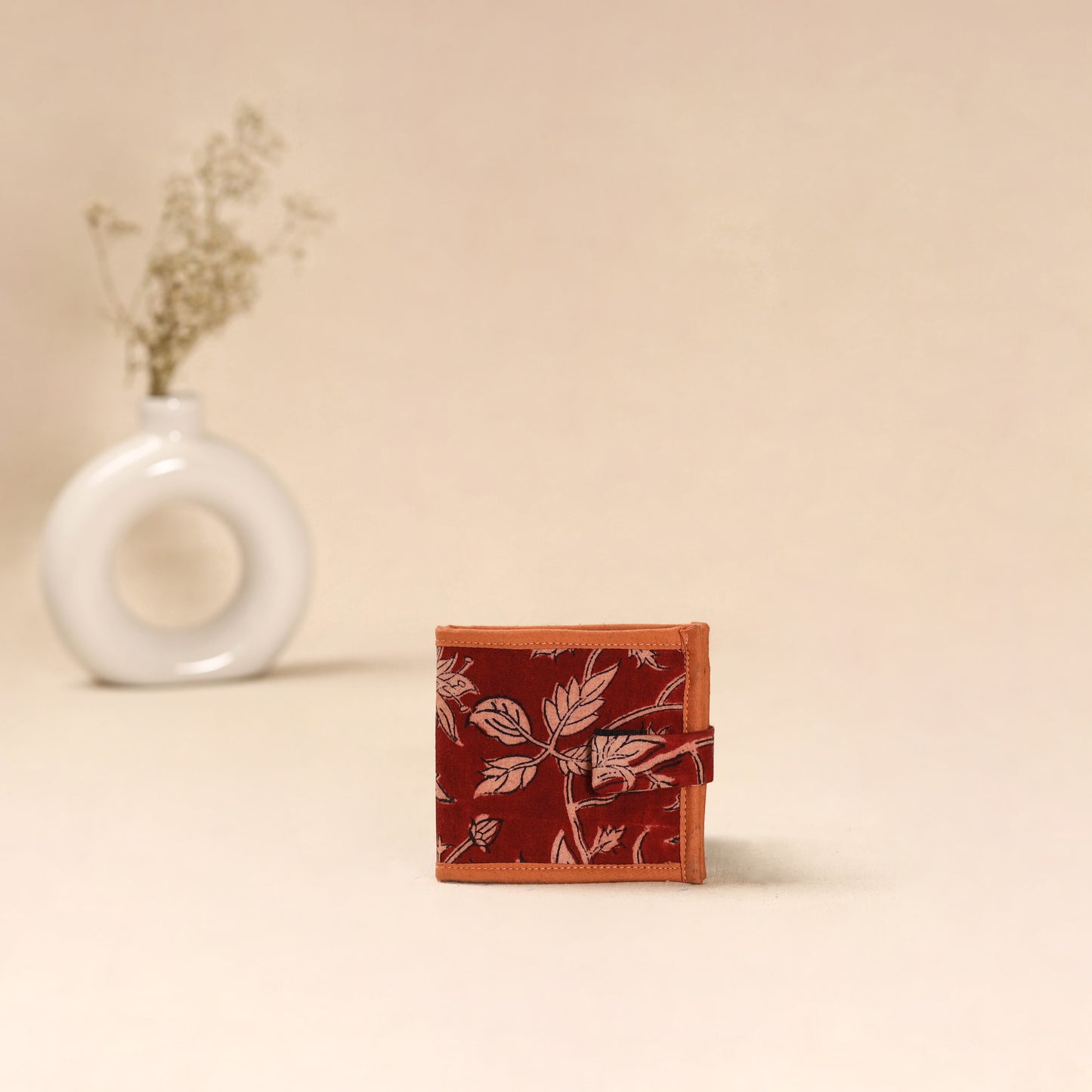 Handcrafted Wallet for Men in Kalamkari Block Printing  01