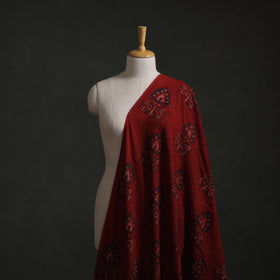 Hakoba Hand Block Ajrakh Print Natural Dyed Cotton Fabric 20