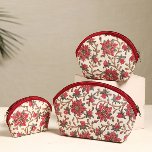Handmade Cotton Toiletry Bags (Set of 3) 154