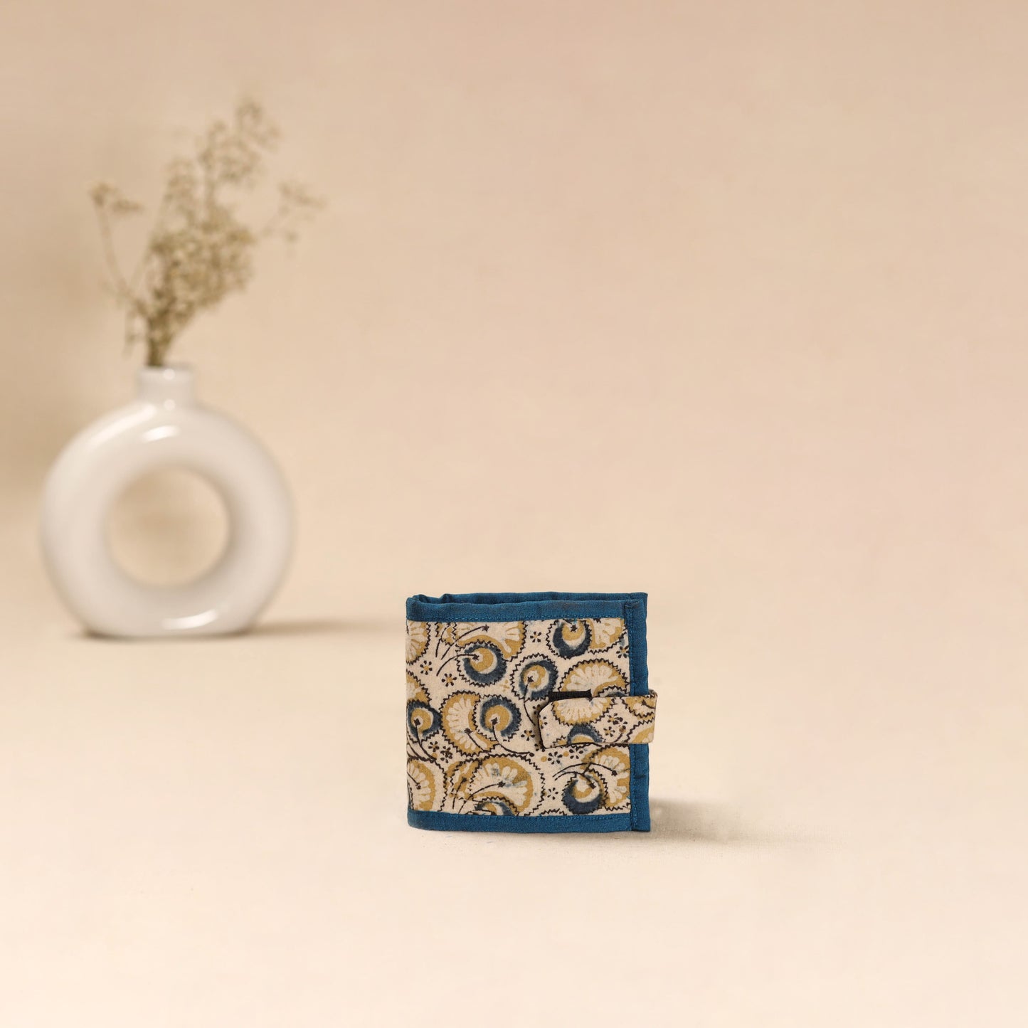 Handcrafted Wallet for Men in Kalamkari Block Printing  02