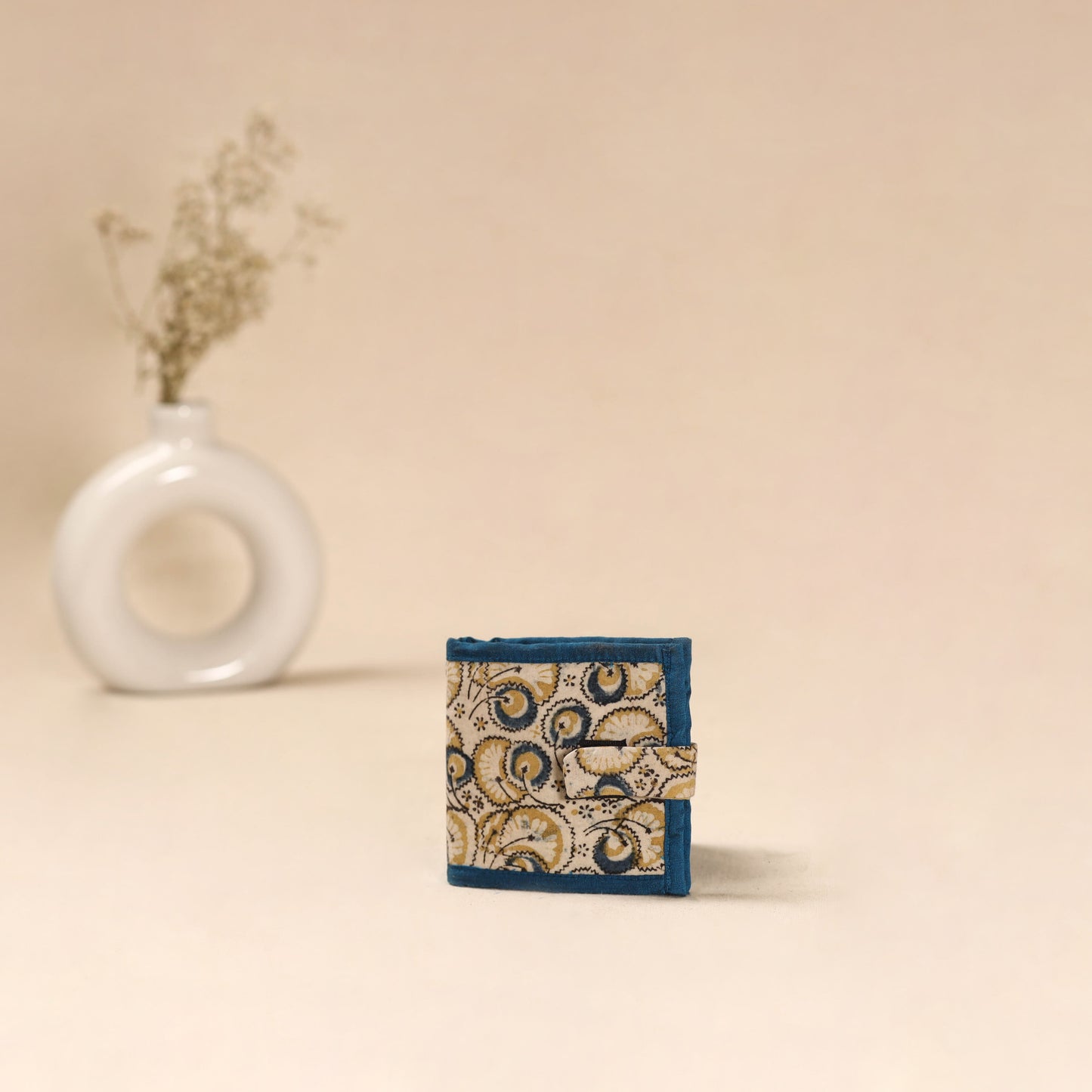 Handcrafted Wallet for Men in Kalamkari Block Printing  02
