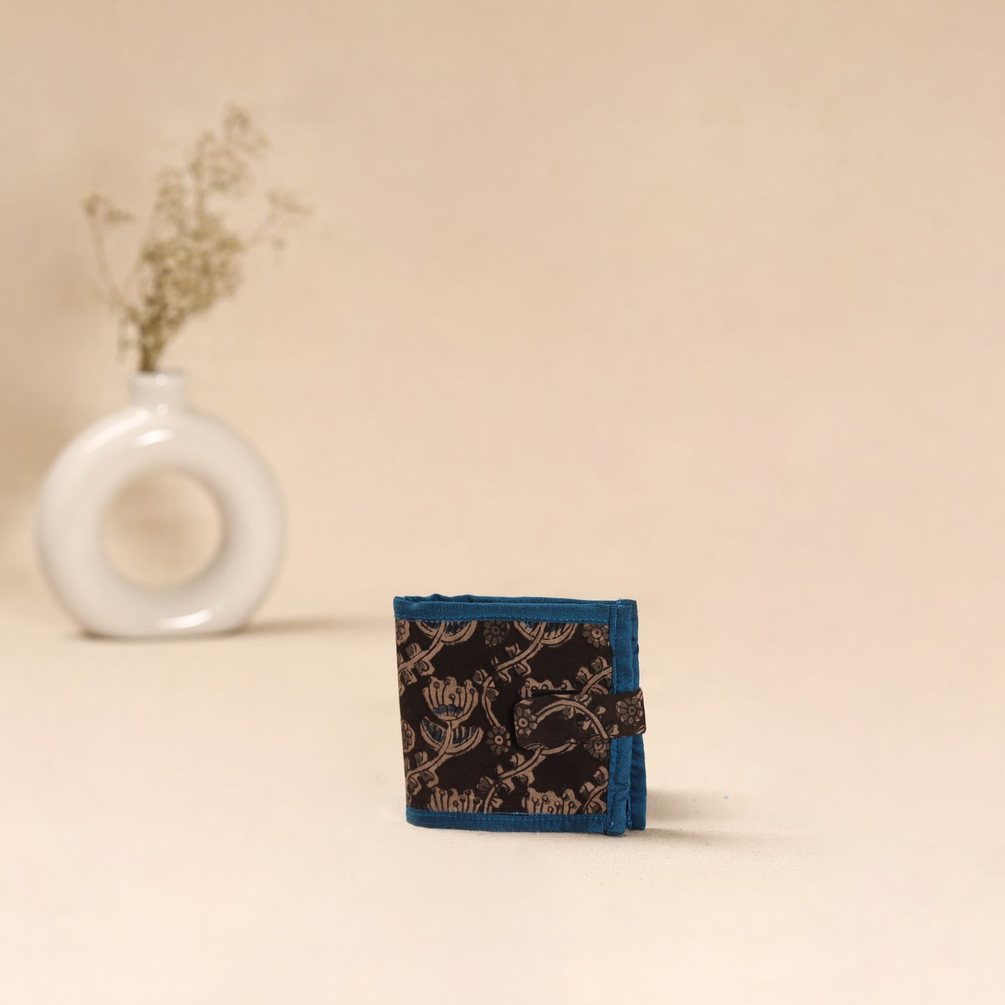 Handcrafted Wallet for Men in Kalamkari Block Printing  05