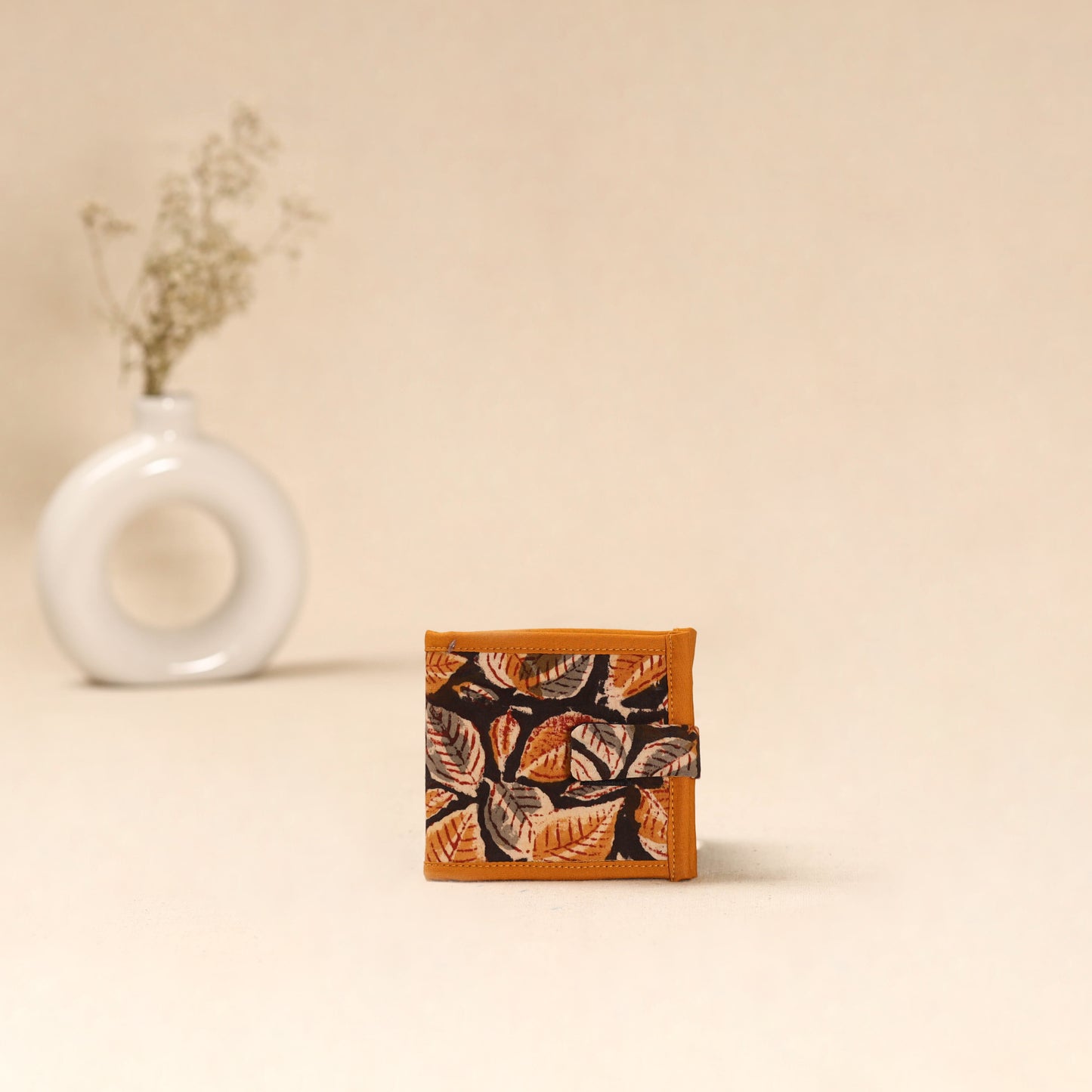 Handcrafted Wallet for Men in Kalamkari Block Printing  08