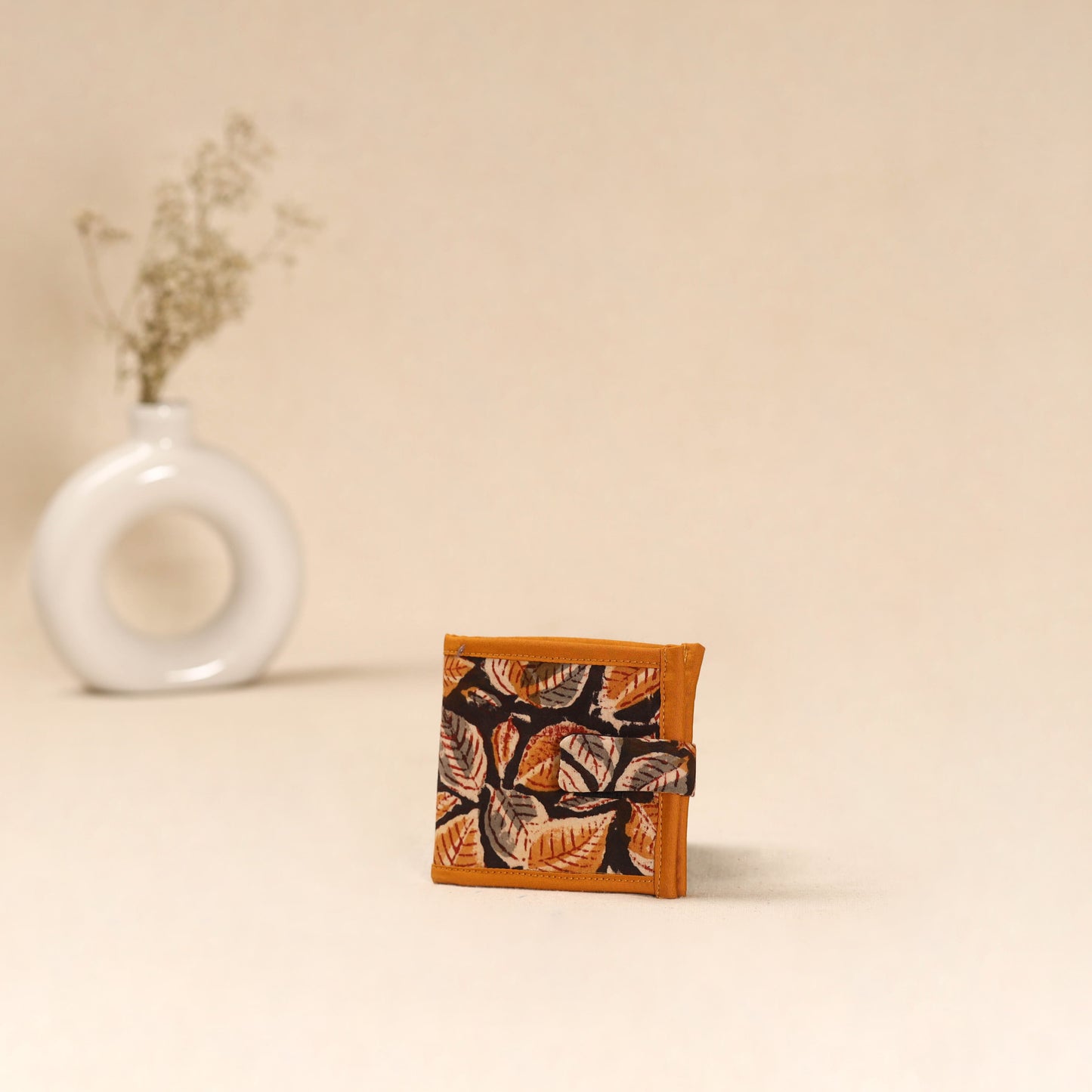 Handcrafted Wallet for Men in Kalamkari Block Printing  08