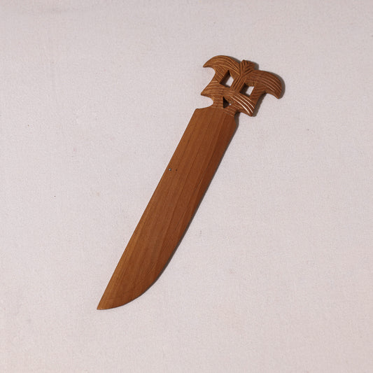 Hand Carved Loquat Wood Paper Cutter