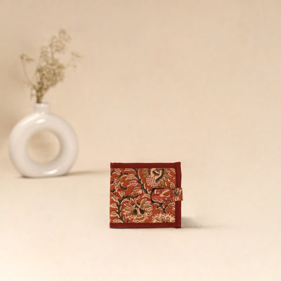 Handcrafted Wallet for Men in Kalamkari Block Printing  09