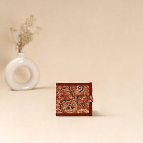 Handcrafted Wallet for Men in Kalamkari Block Printing  09