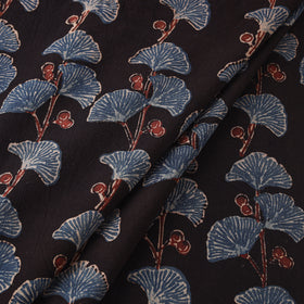 Ajrakh Block Print Cotton Natural Dyed Fabric from Kutch 04