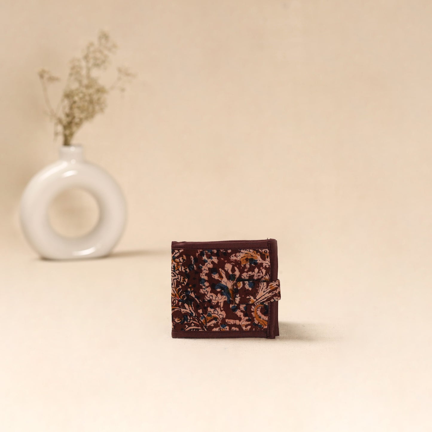 Handcrafted Wallet for Men in Kalamkari Block Printing  12