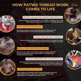 Handmade Thread & Mirror Work Rakhi 08