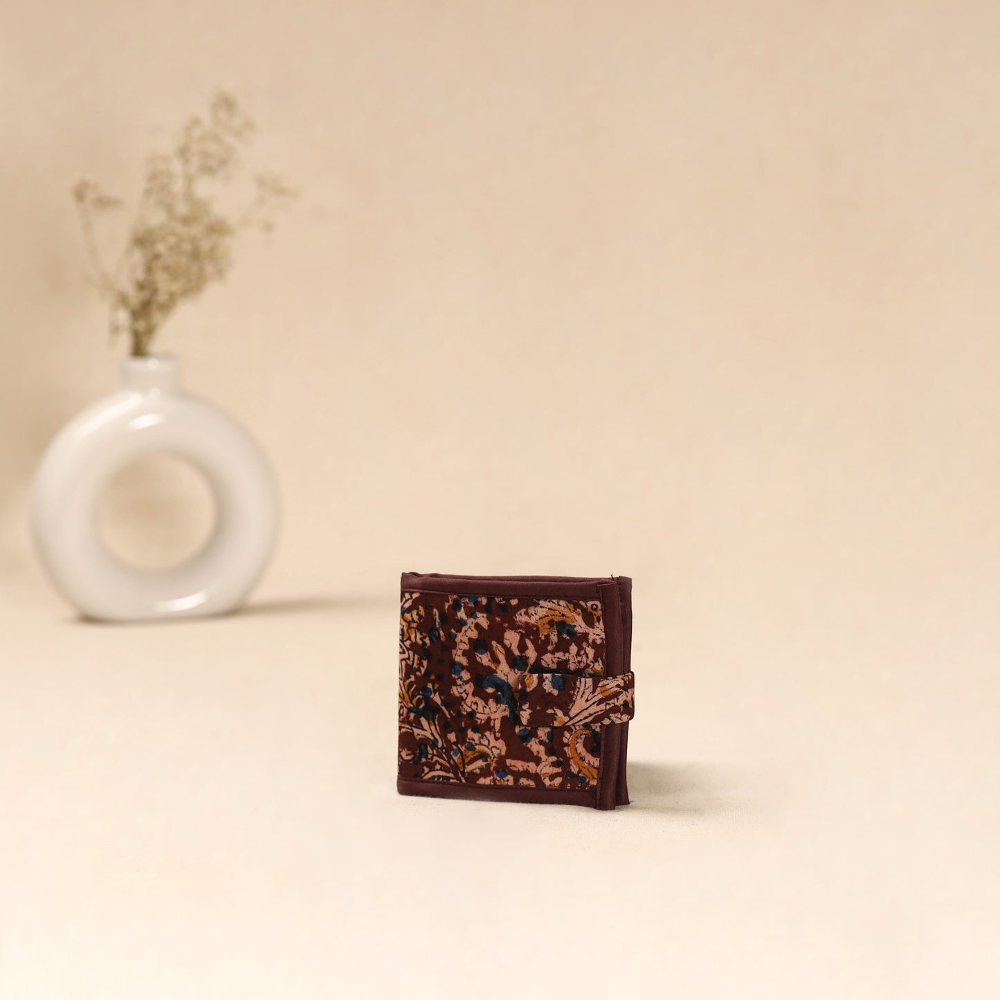 Handcrafted Wallet for Men in Kalamkari Block Printing  12