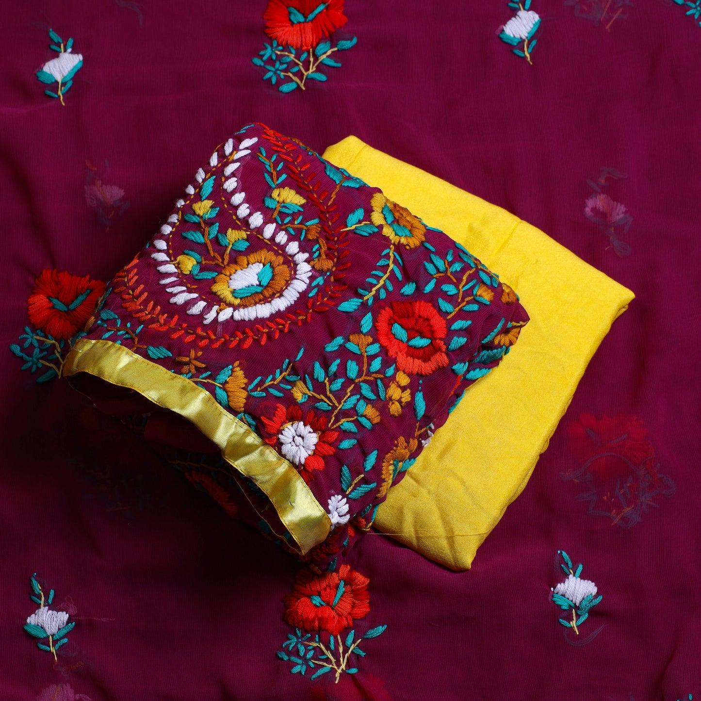 Phulkari Dress Material